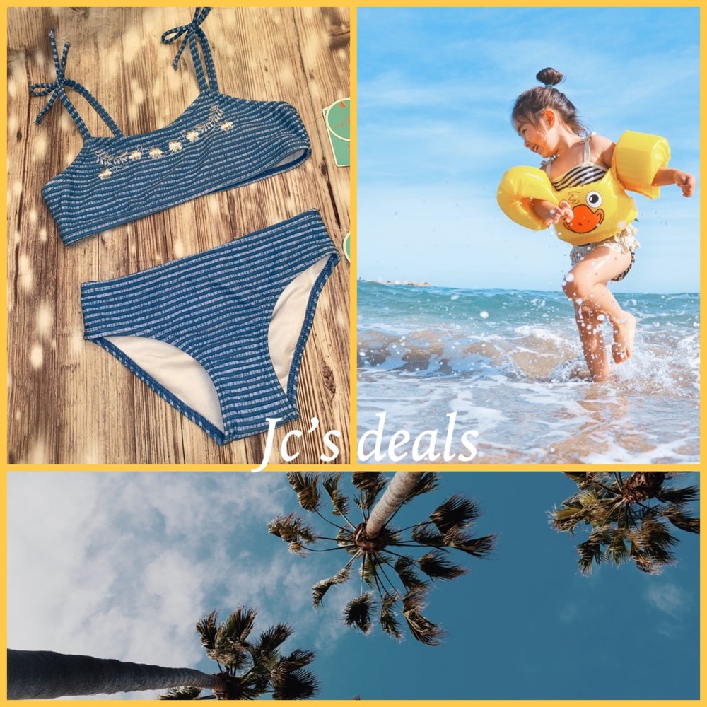 🌴🐠 Copper key girls blue daze bikini set 🐠🌴